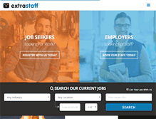 Tablet Screenshot of extrastaff.com.au